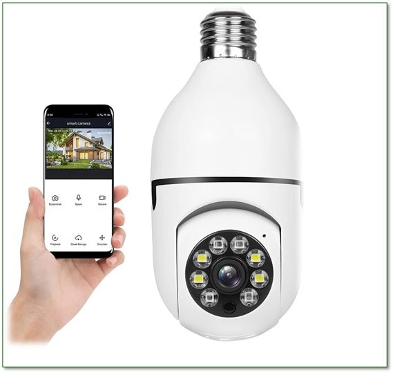 DefenderAI - 360° Home Security Lightbulb Camera