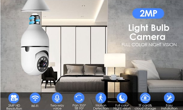 DefenderAI - 360° Home Security Lightbulb Camera